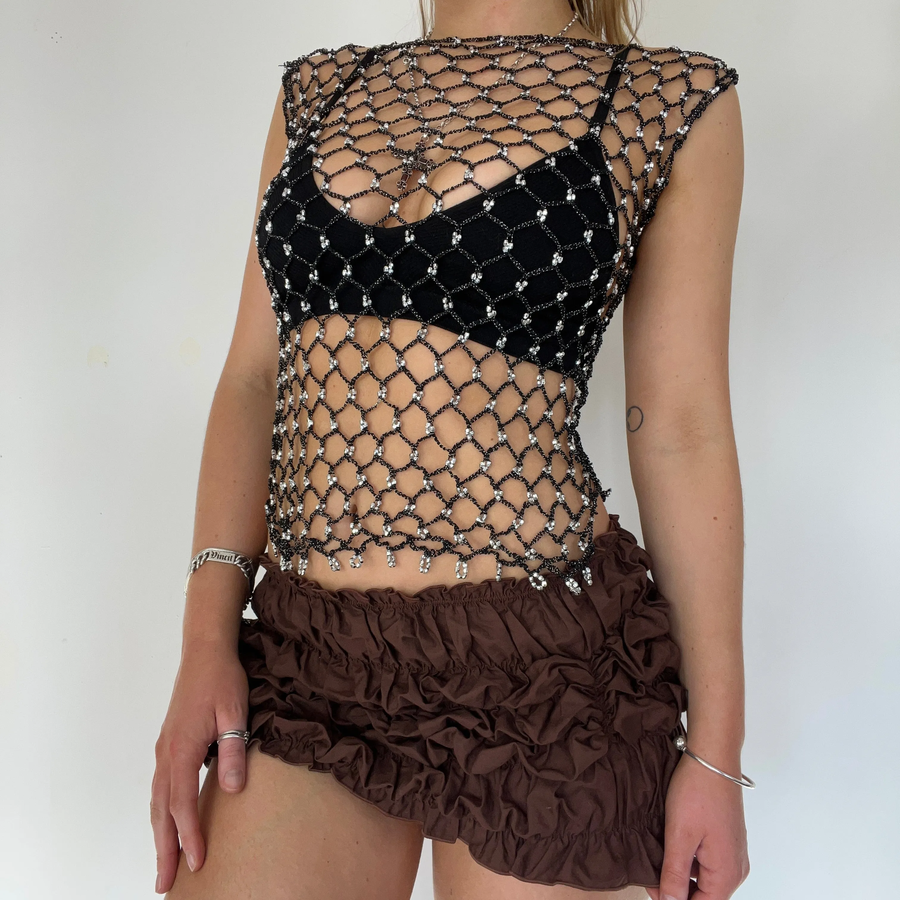 90d beaded top - Size S