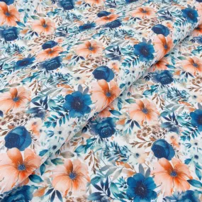 Amber Bloom Water-Resistant Canvas 18" x 58" Roll