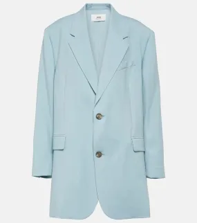 Ami Paris Single-breasted virgin wool blazer