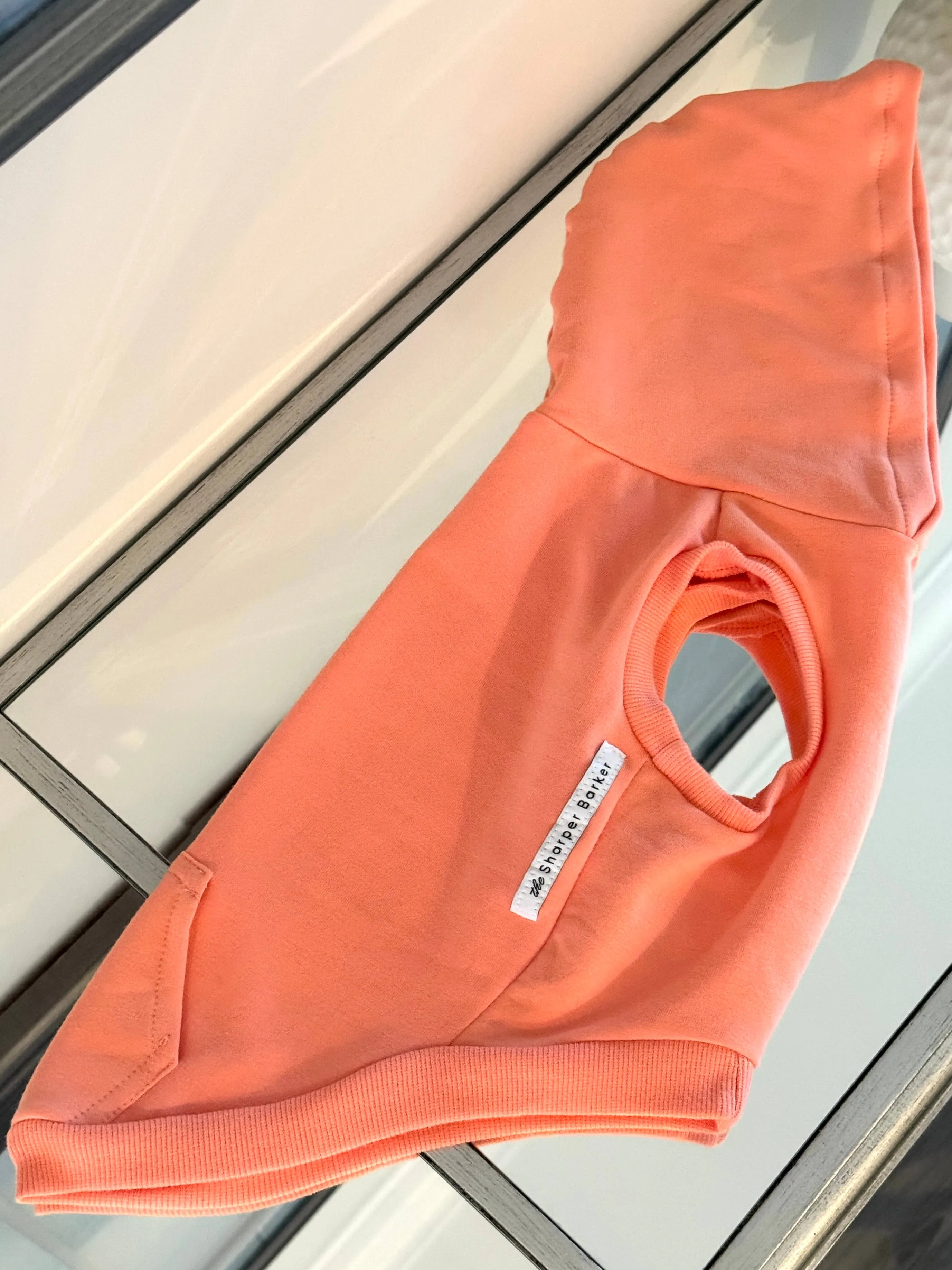 Bamboo Dog Hoodie - Peach