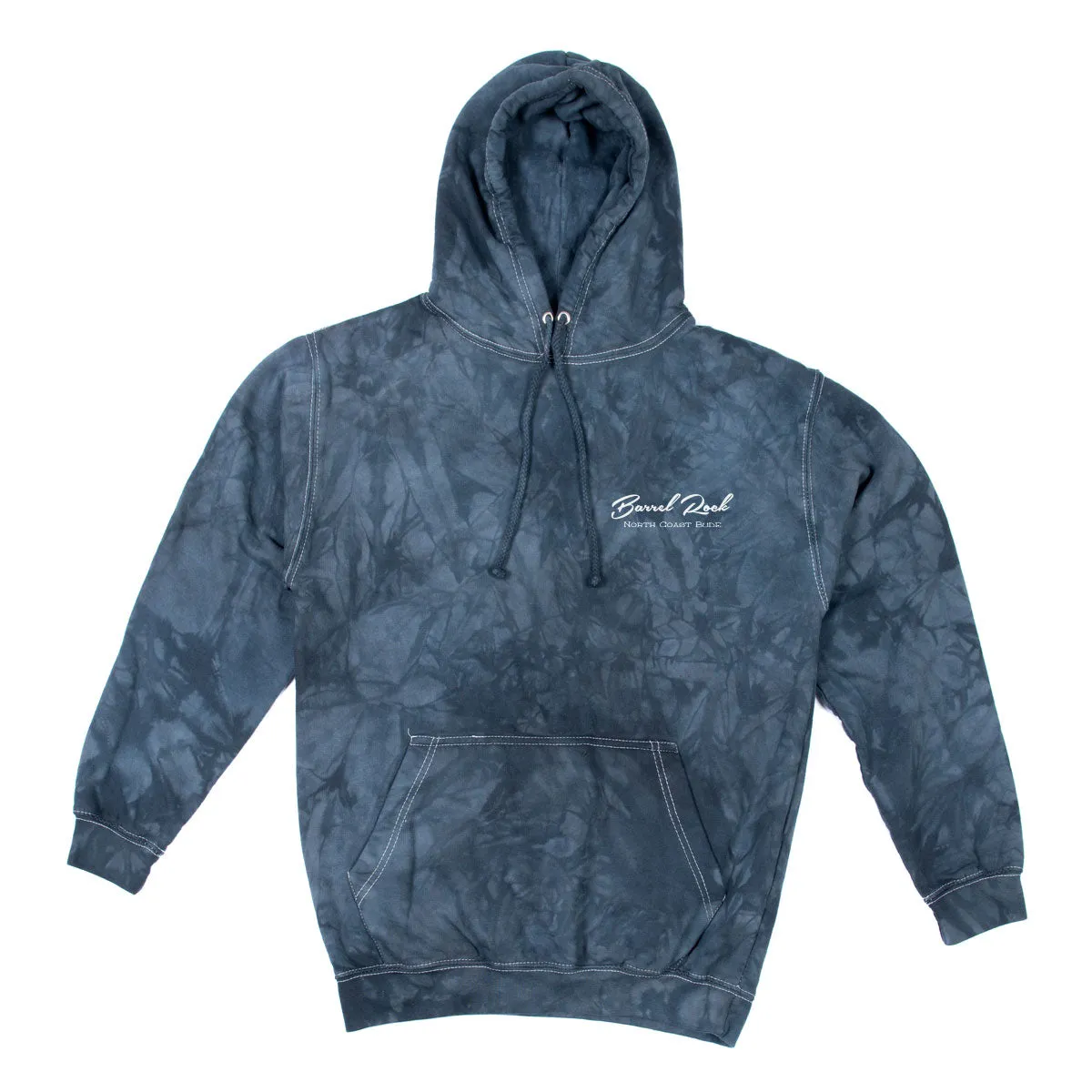 Barrel Rock 'Script' Scrunch-Dye Pop-Over Hoody