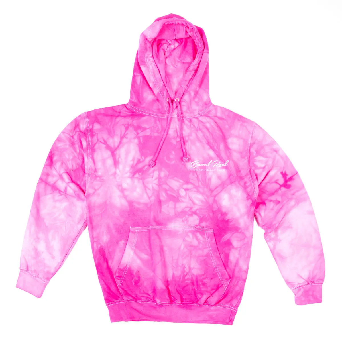 Barrel Rock 'Script' Scrunch-Dye Pop-Over Hoody