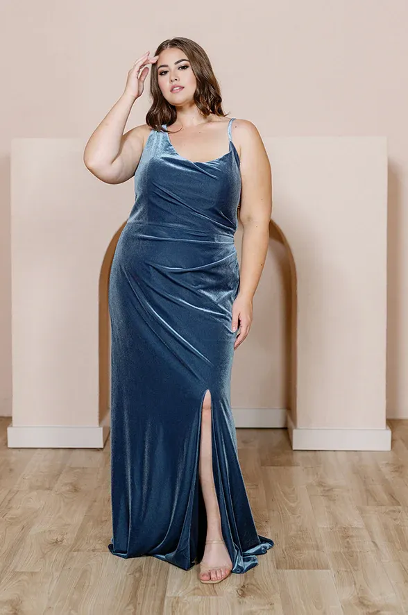 Fashionable Velvet dress Velvet Evening Dress Wedding Guest Dresses