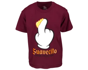 Finger Scoop Burgundy Tee
