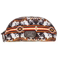 Hooey Fleece Blanket Tan/Cream /Orange Cow Print