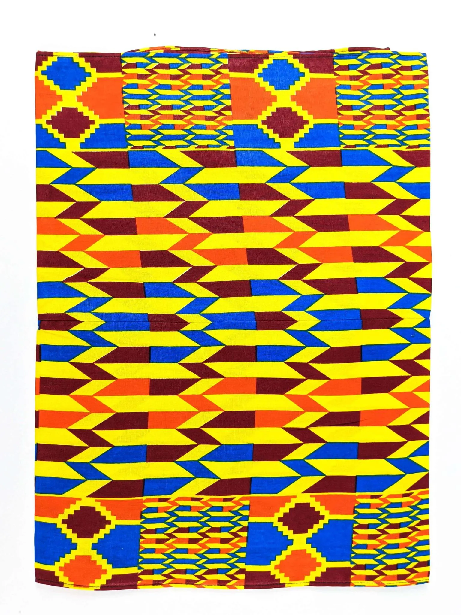 Kente Long Jacket With Peplum Sleeve