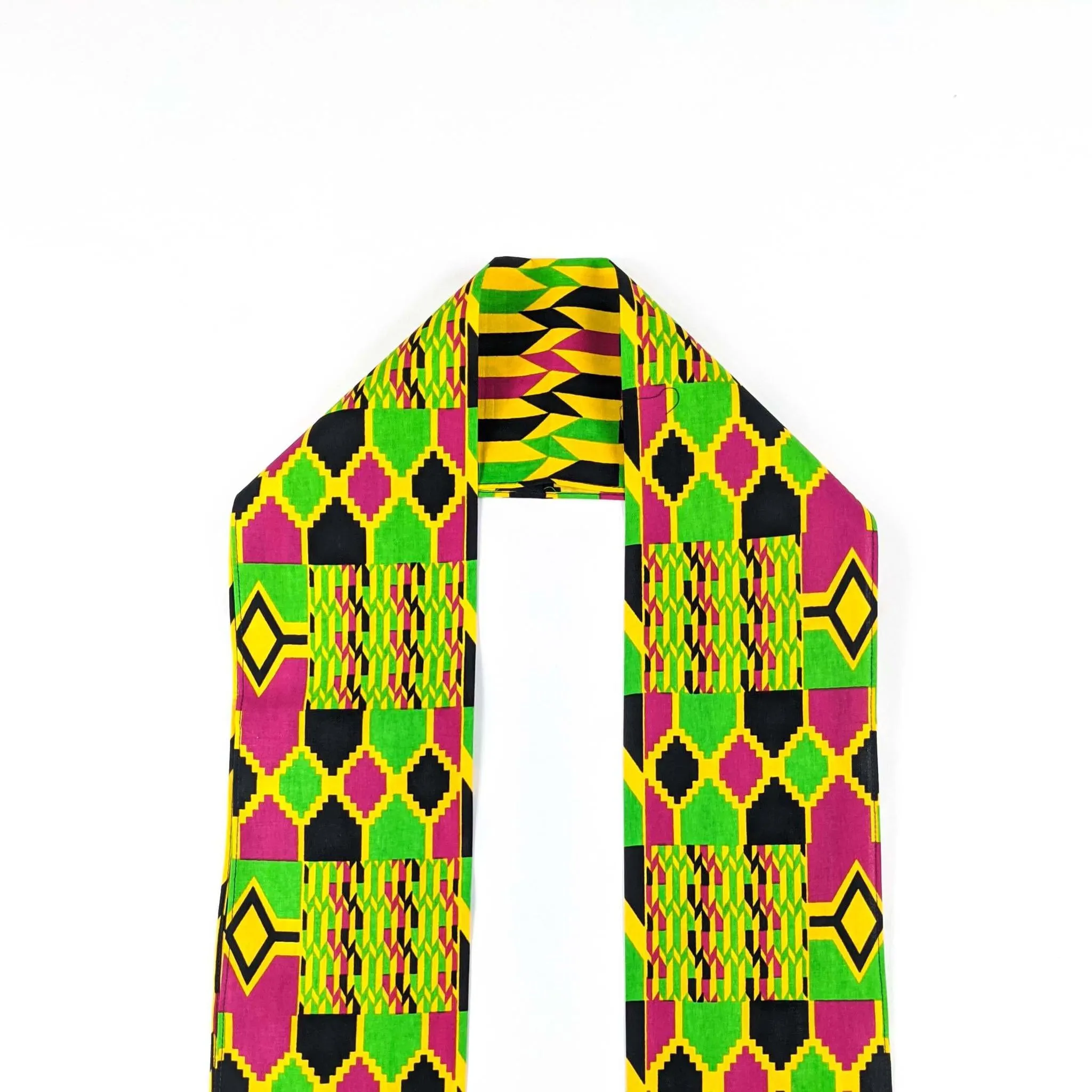 Kente Long Jacket With Peplum Sleeve