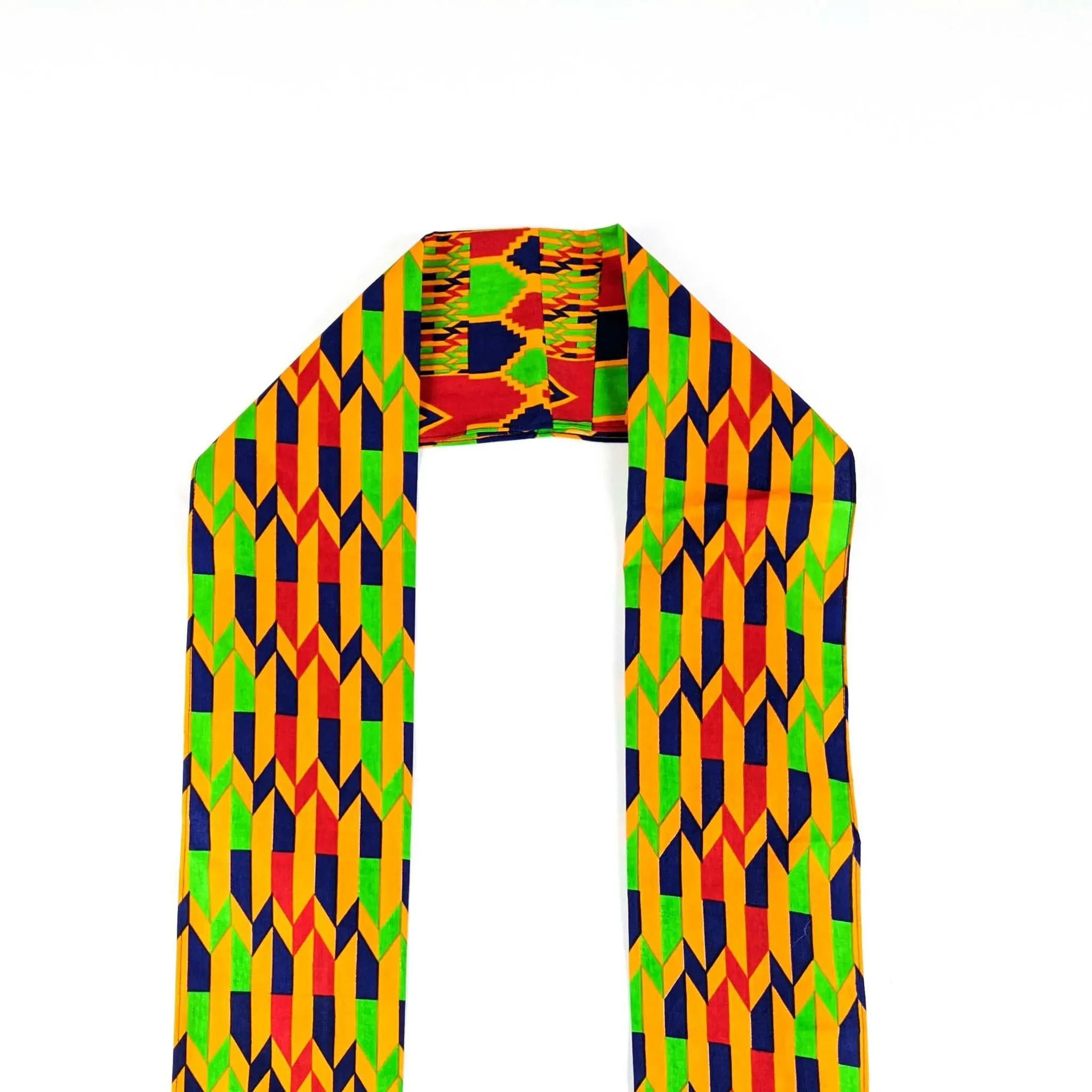 Kente Long Jacket With Peplum Sleeve