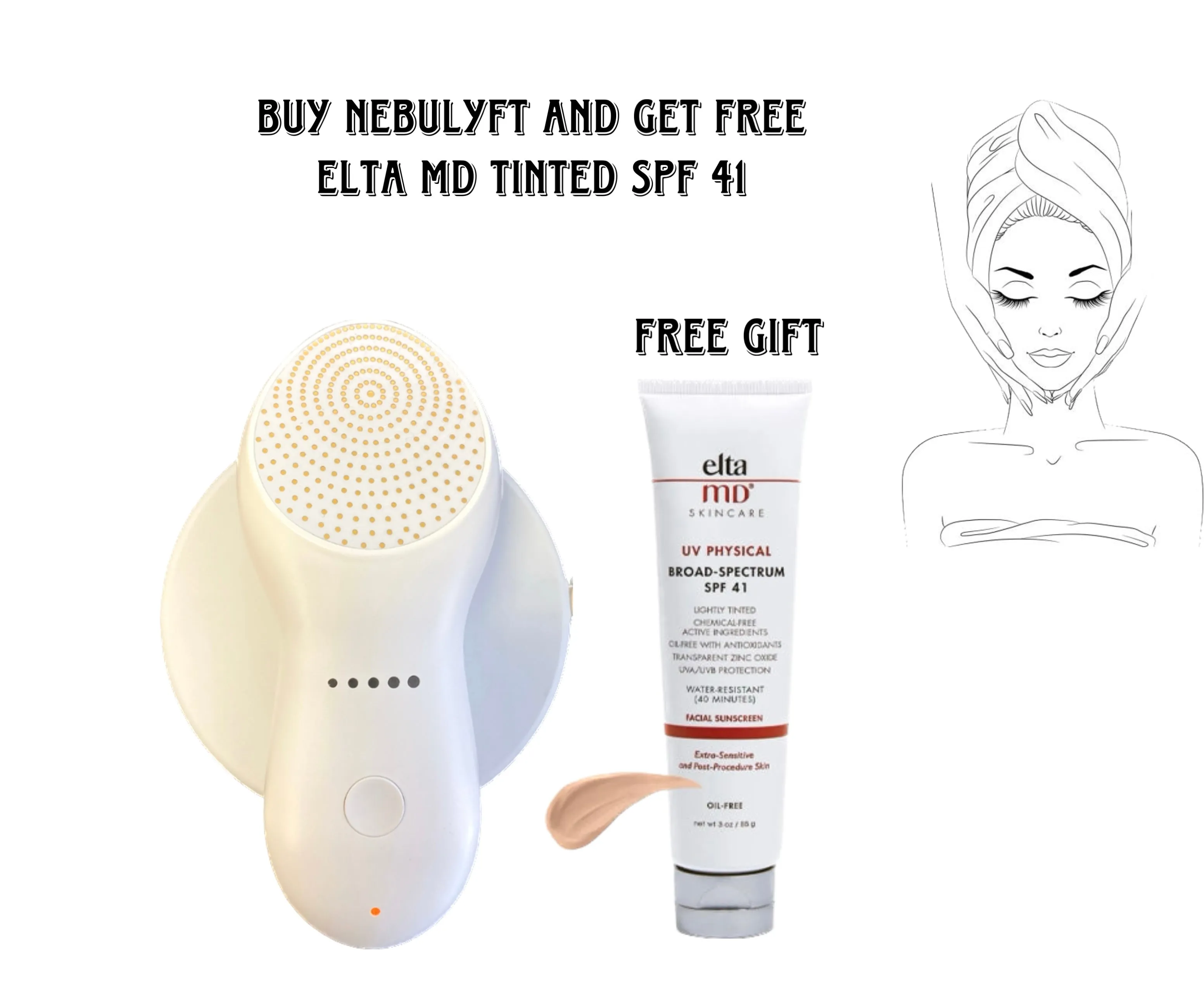 Nebulyft R1 RF MEMS (Radiofrequency) Beauty Device Wireless Charging, Water Resistant