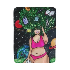 Sherpa Fleece Blanket - Tree of Life