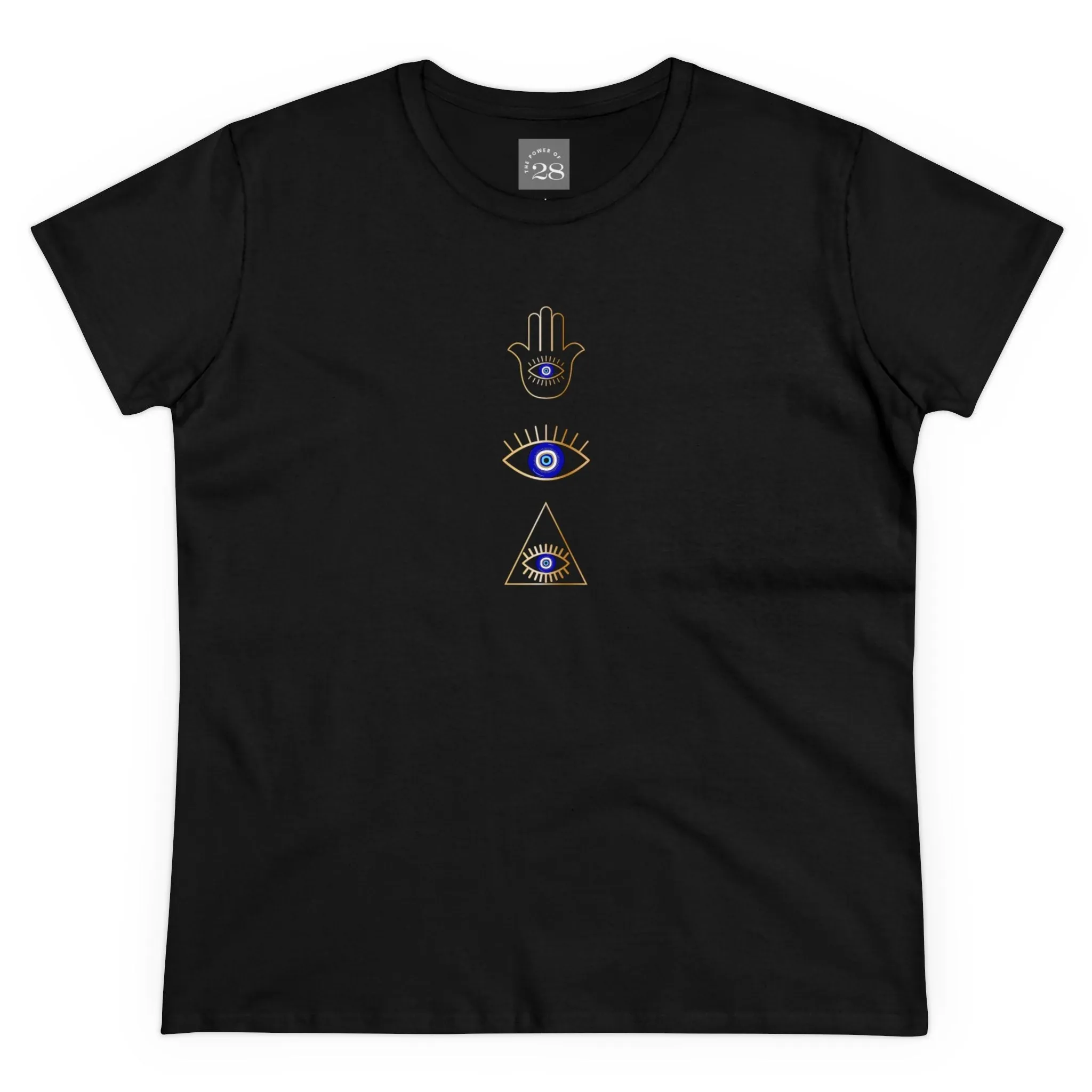 Women's Blue Eye Collage Semi-Fitted Tee