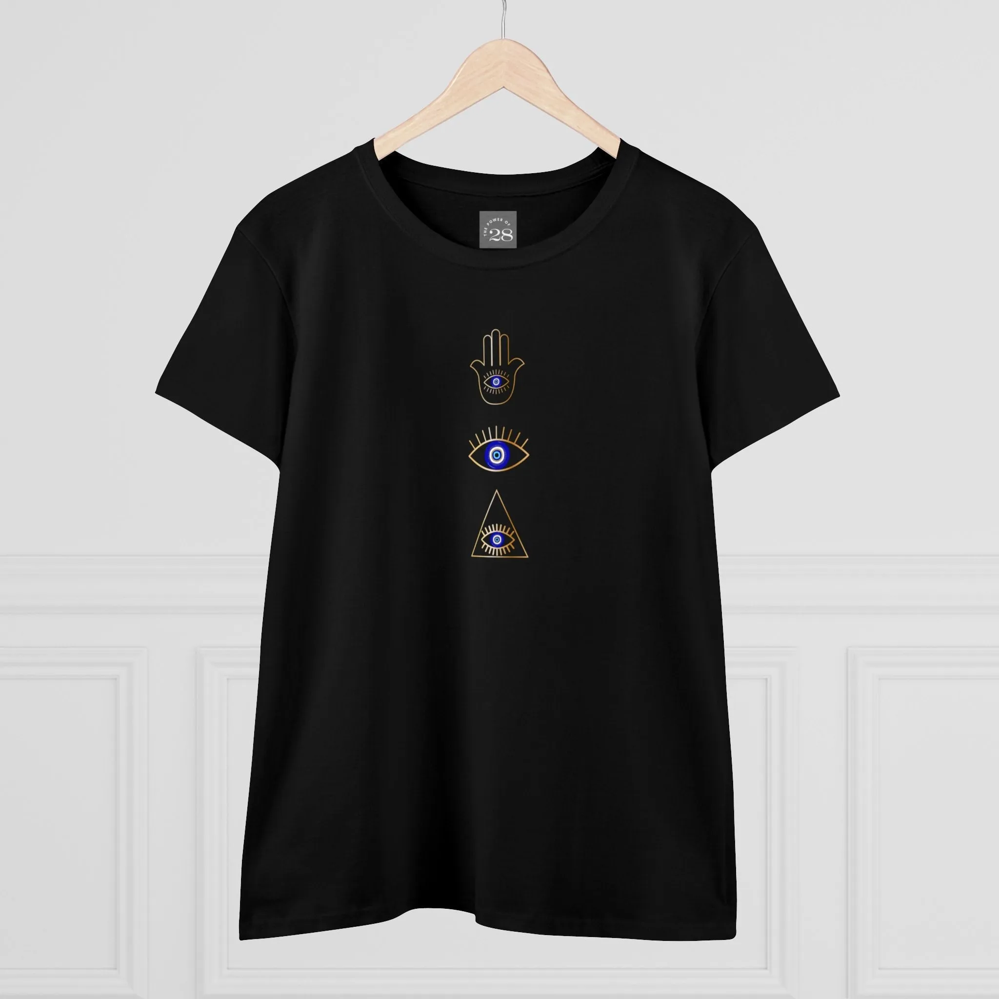 Women's Blue Eye Collage Semi-Fitted Tee